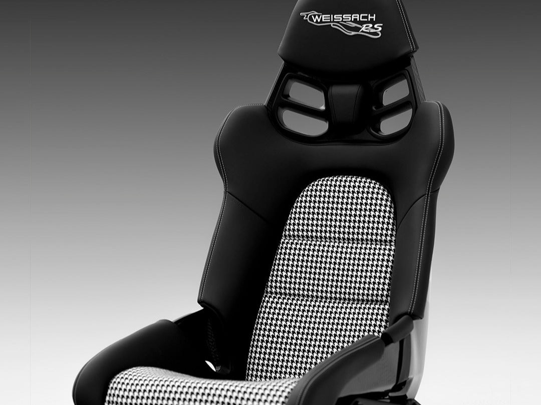 Moderna Pepita Seat Fabric - Black / White