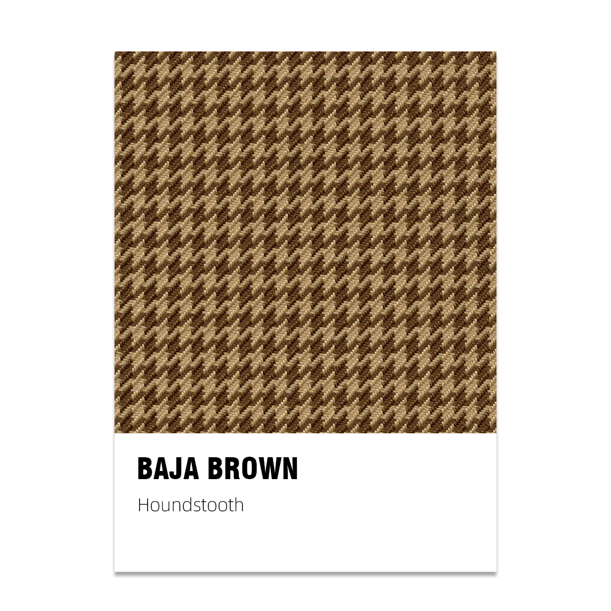 Houndstooth Seat Fabric - Baja Brown
