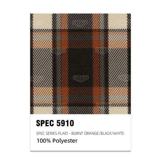 SPEC Series Plaid Fabric - Burnt Orange