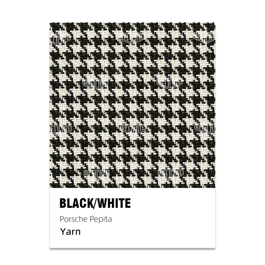 Moderna Pepita Seat Fabric - Black / White