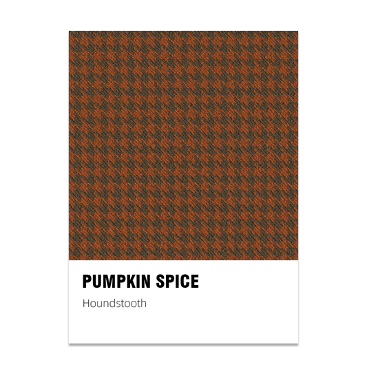 Houndstooth Seat Fabric - Pumpkin Spice