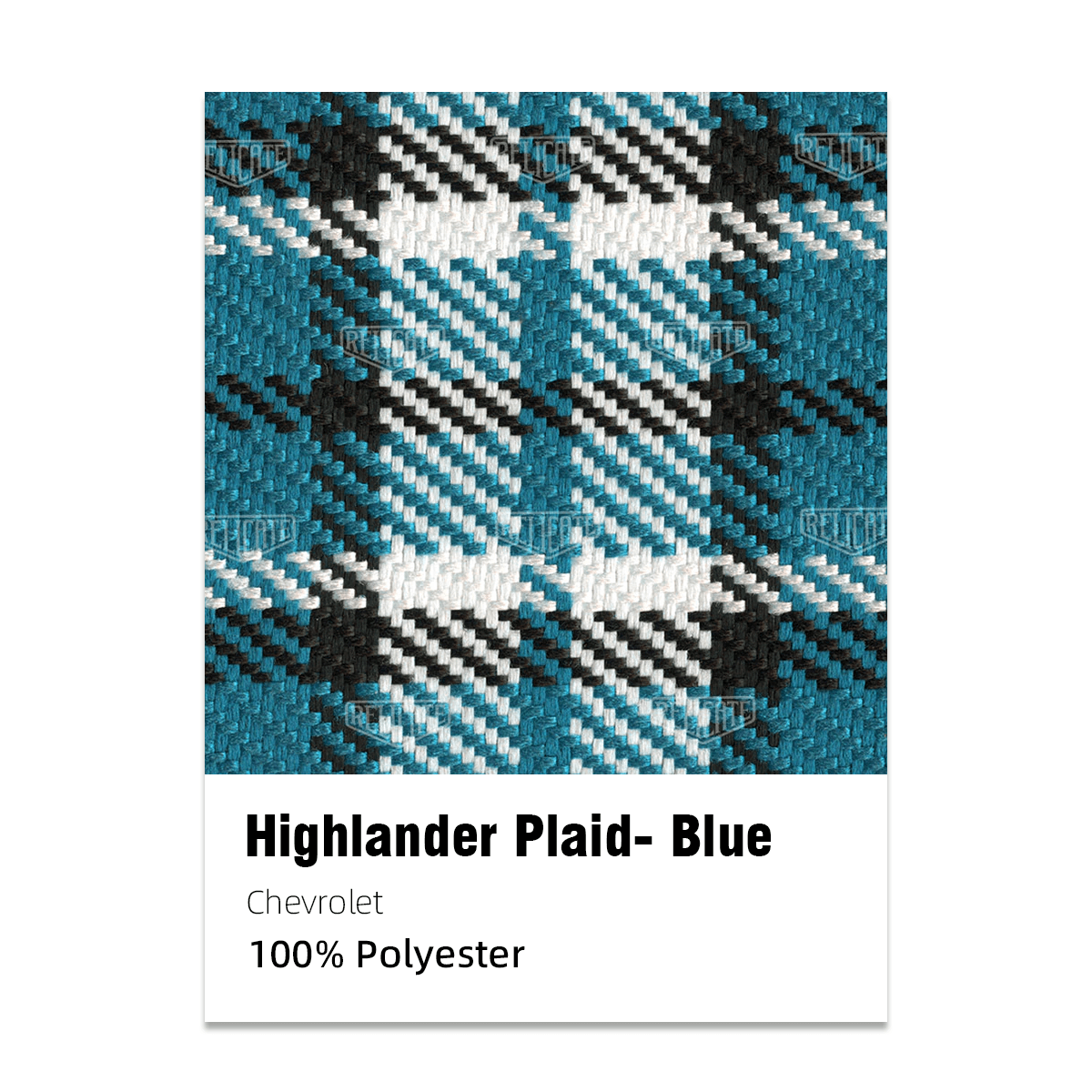 Chevrolet Highlander Plaid Seat Upholstery - Blue