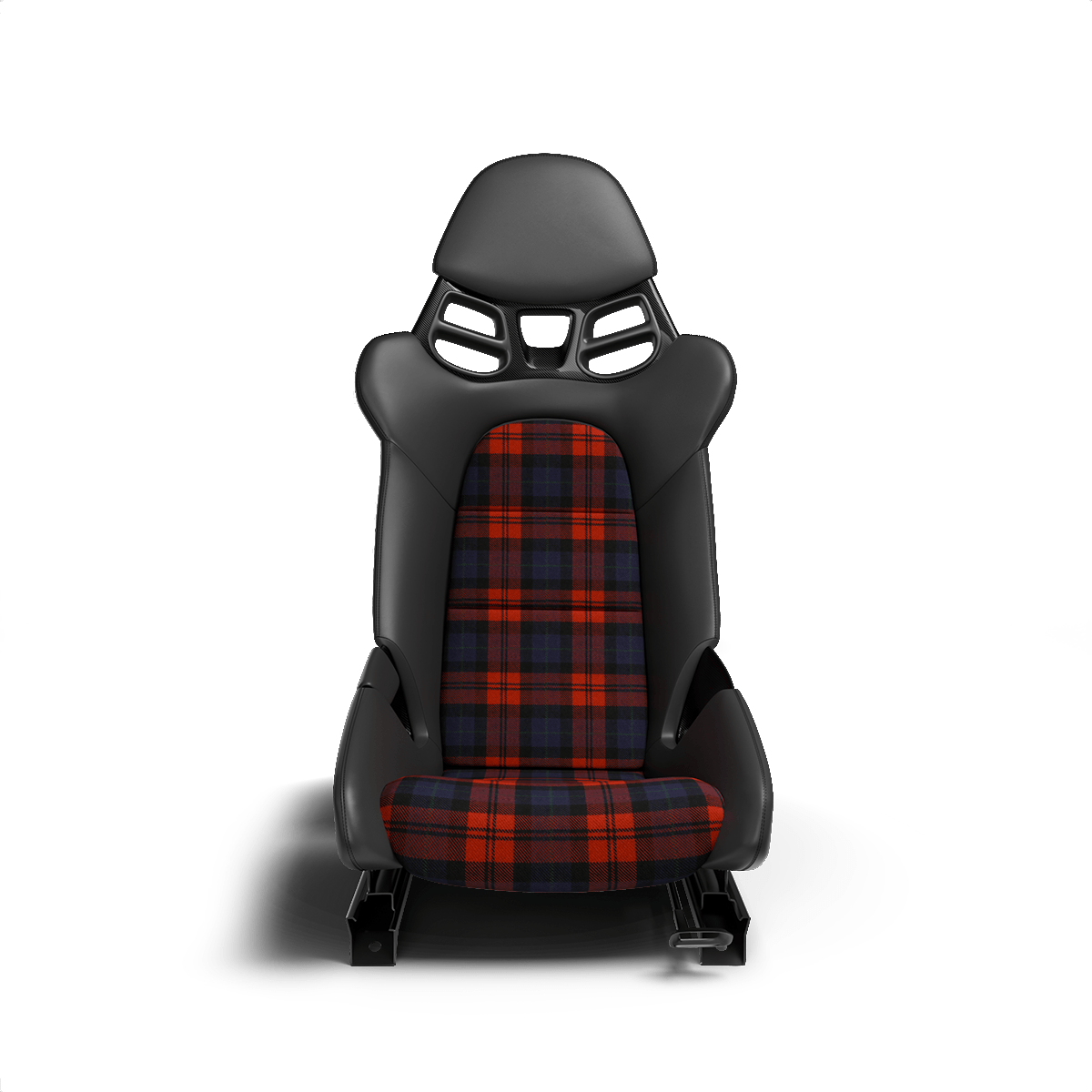 Porsche Schottenkaro Seat Fabric - Red / Blue