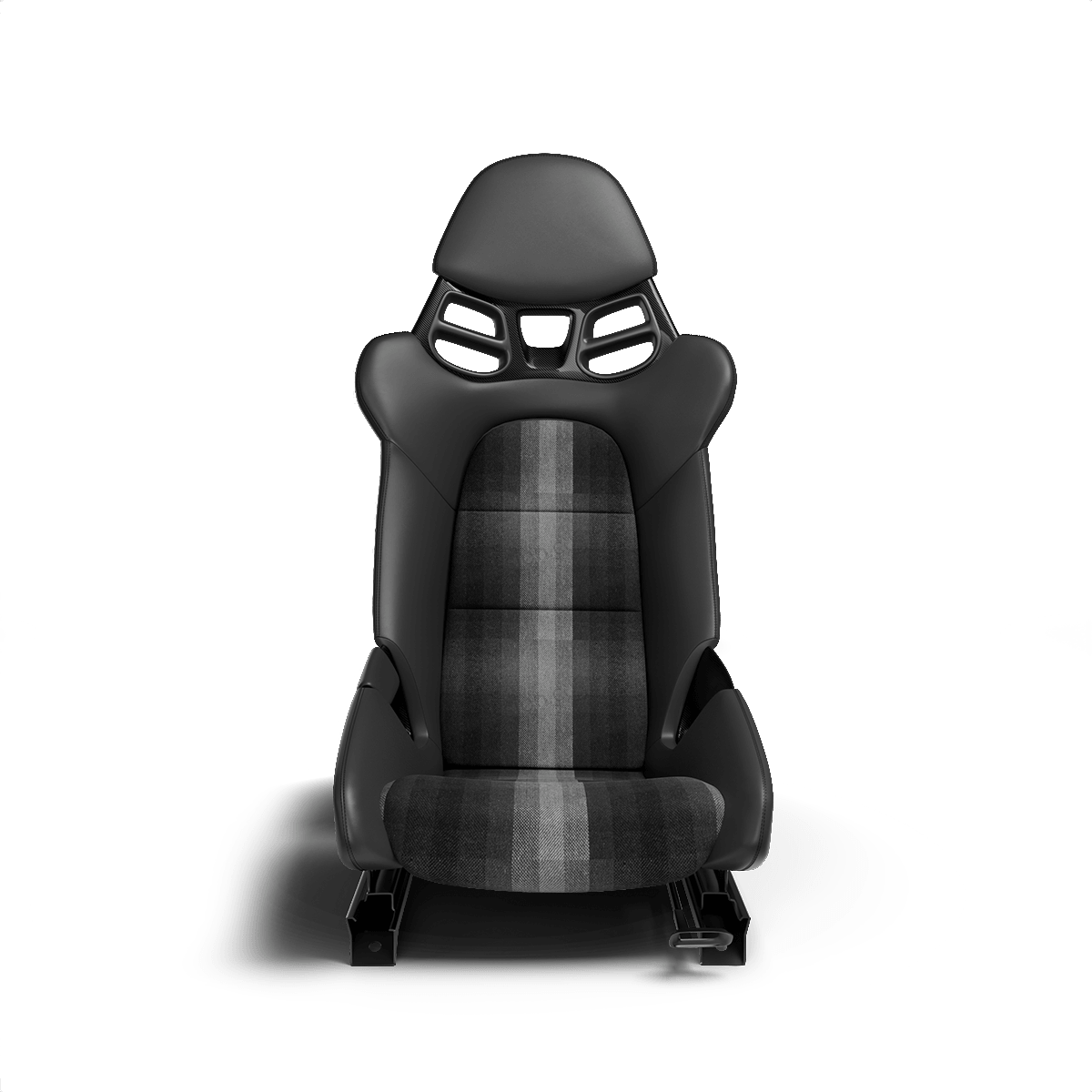 Porsche Studio Check Seat Fabric - Grey