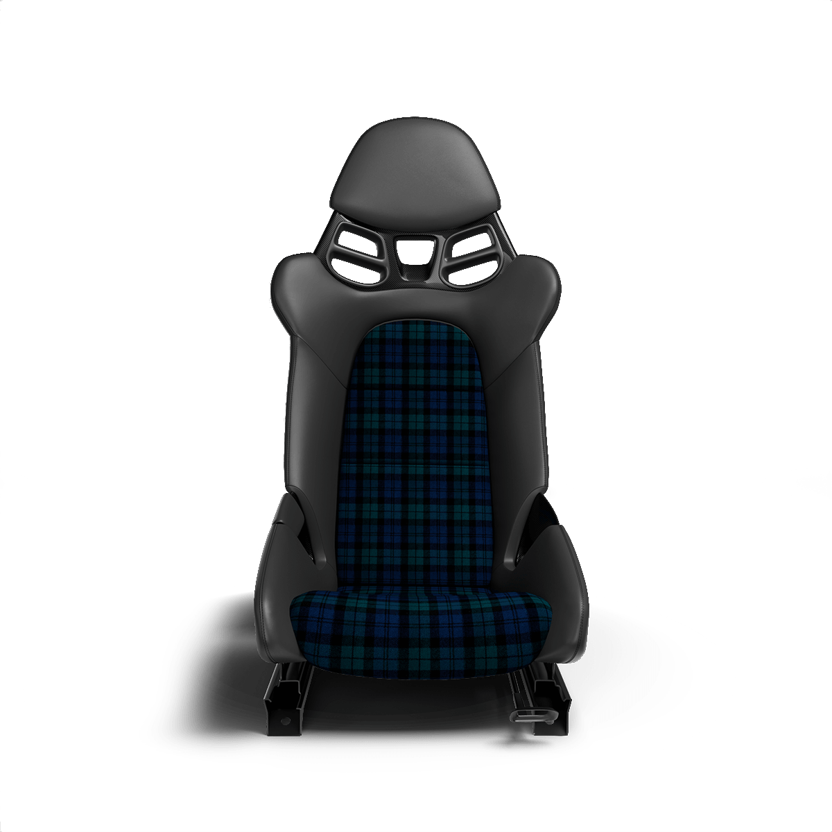 Porsche Schottenkaro Seat Fabric - Green / Blue