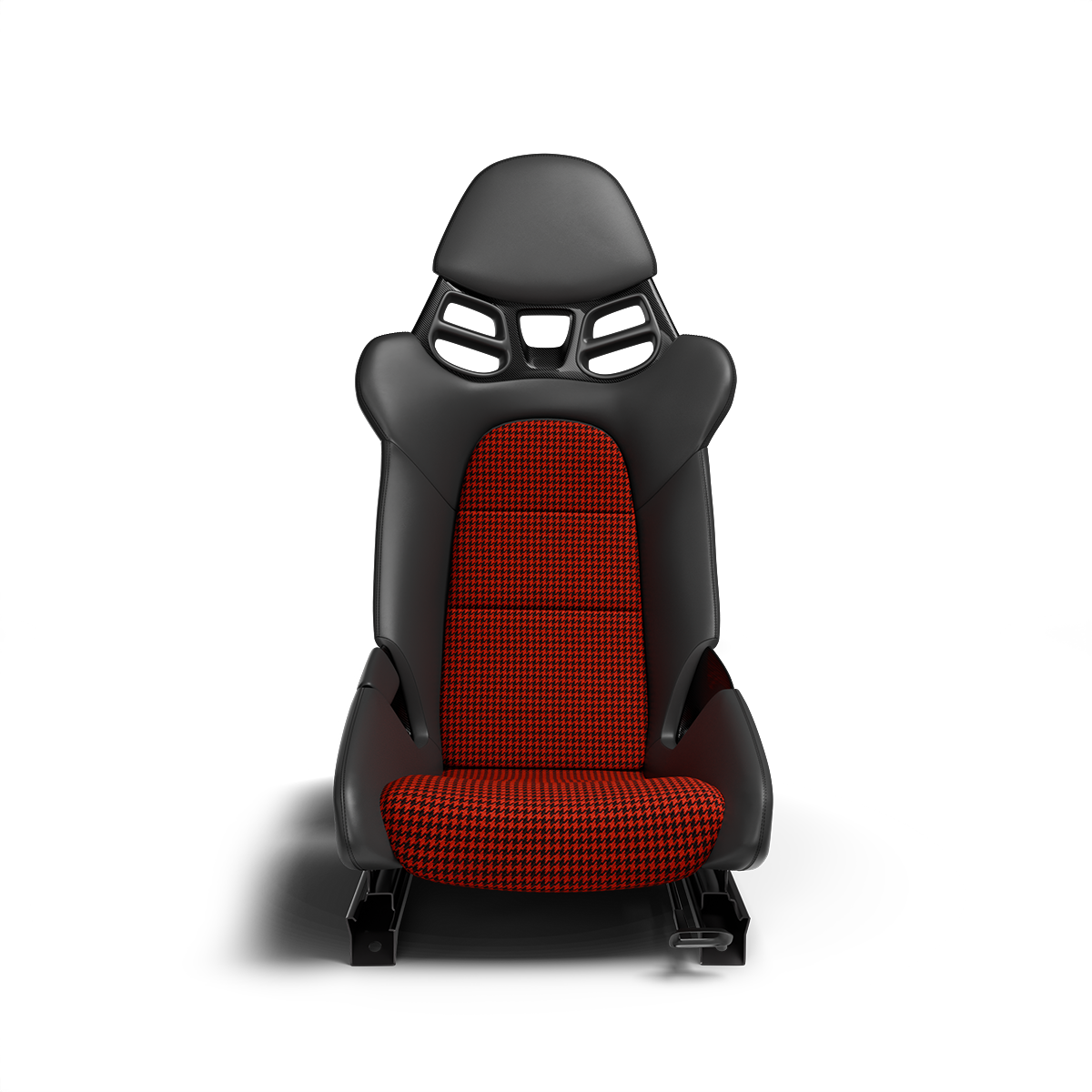 Houndstooth Seat Fabric - Redline / Black