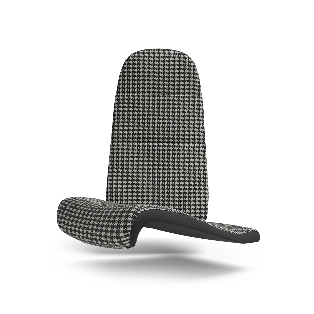 Porsche Pepita Houndstooth Seat Fabric - Black & White