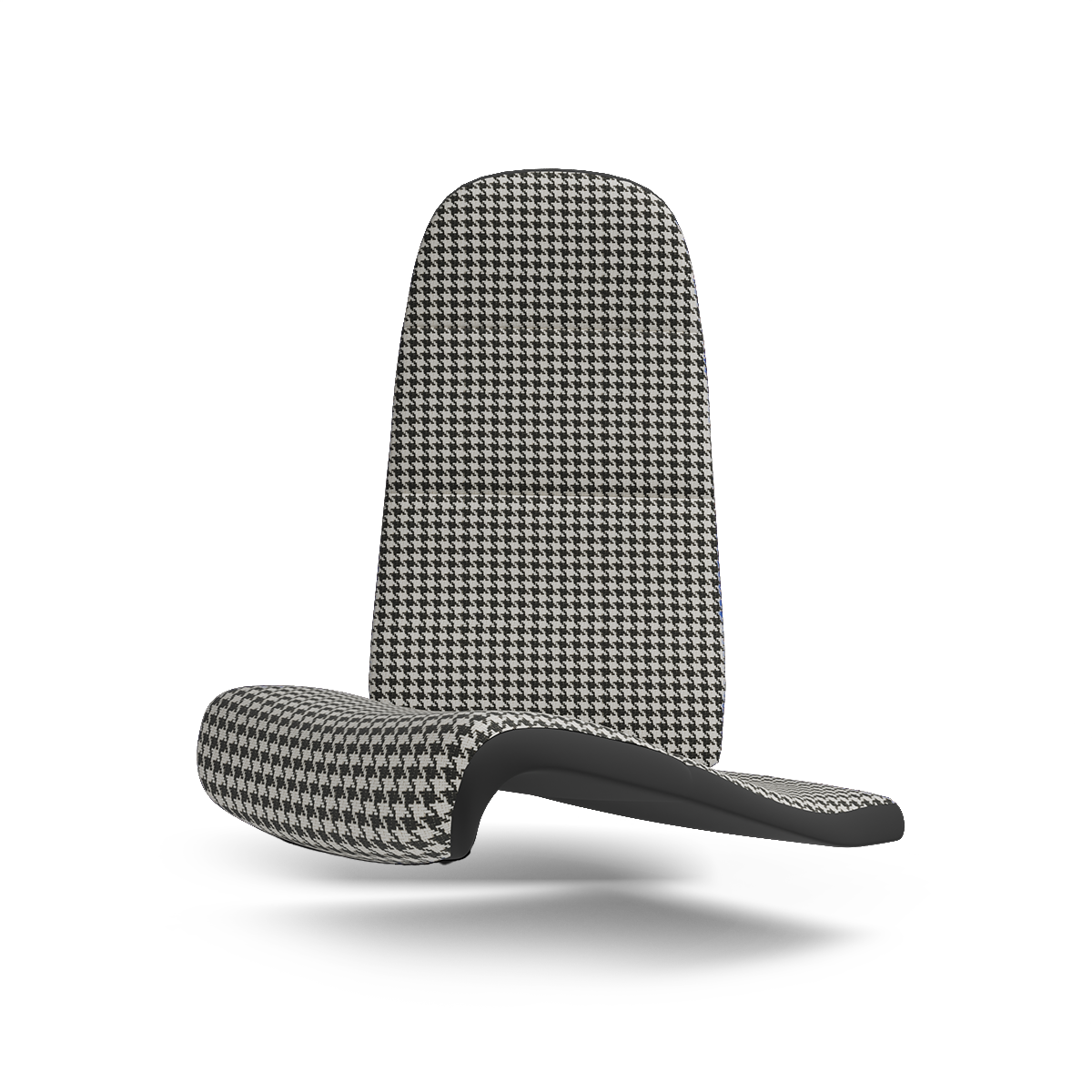 Moderna Pepita Seat Fabric - Black / White
