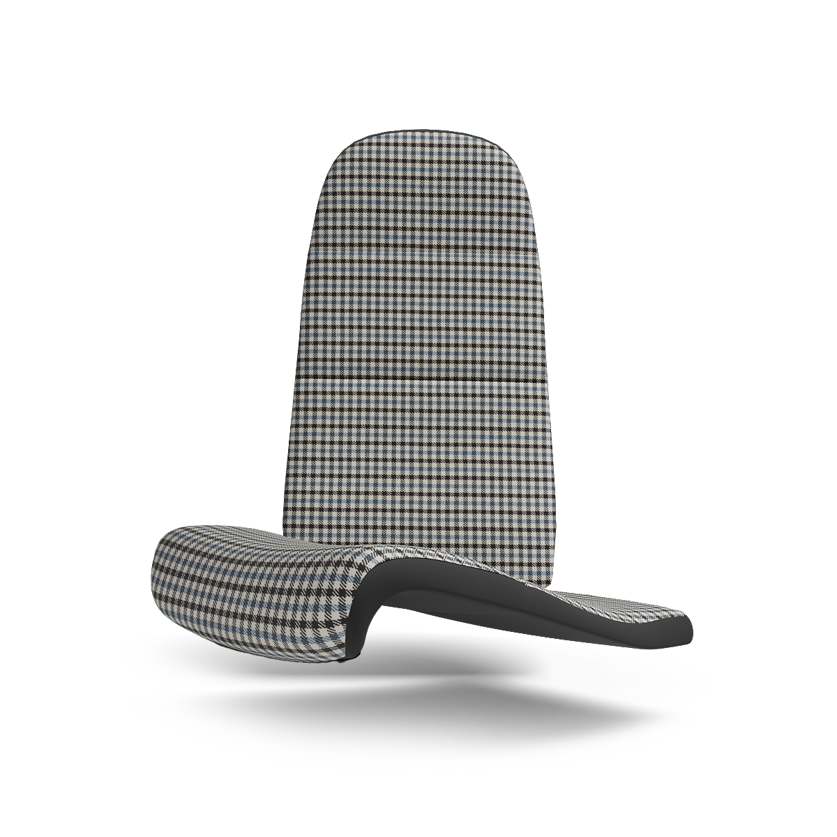 Porsche Pepita Houndstooth Seat Fabric - Light Blue/Black/White